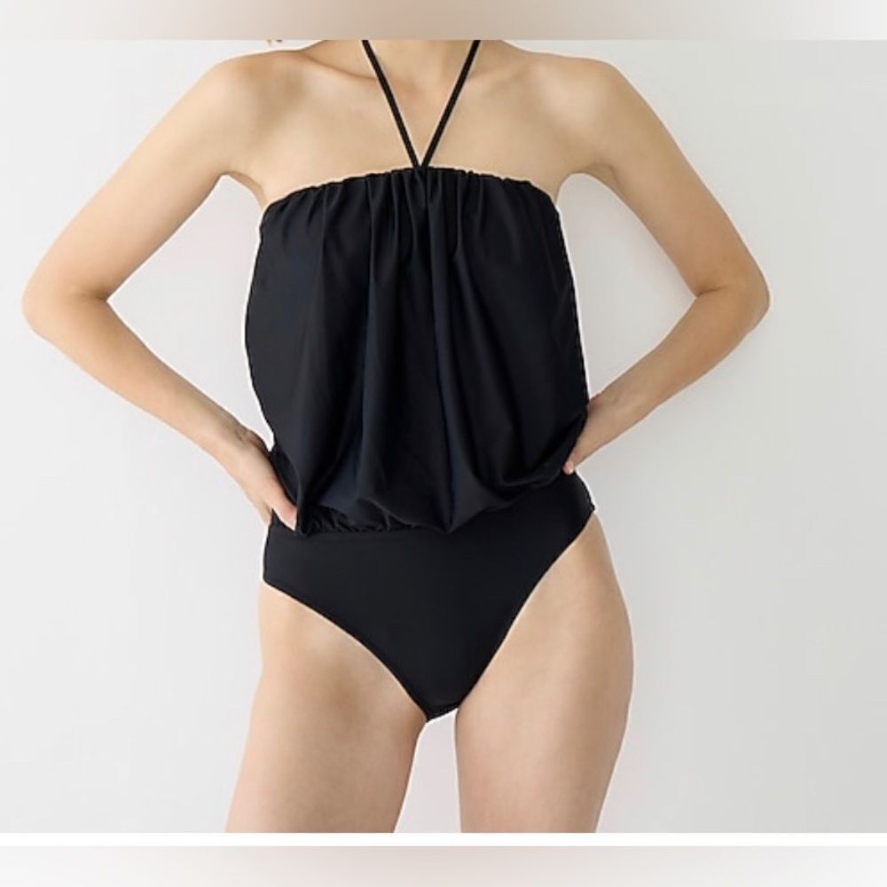 J.Crew Draped blouson one-piece NWT Size 14 - Picture 8 of 9